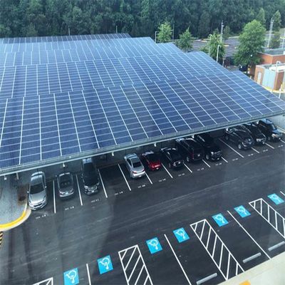 Good price Flexible 20KW Galvanized Steel Solar PV Mounting Structure SGS For Carport online