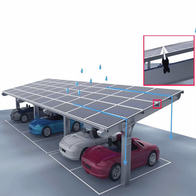 Good price Waterproof Galvanized Ground Mounting System For Solar Car Shed online