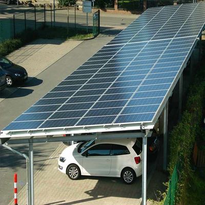 Good price 10deg HDG Steel Solar Panel Racking System For Parking Lot online