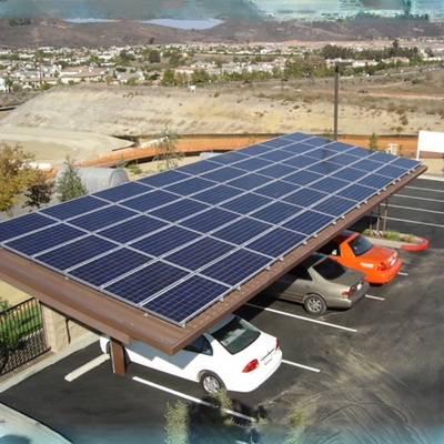 Good price Aluminium Carport Solar Racking Ground Mounted Solar structure carport solar mounting system online